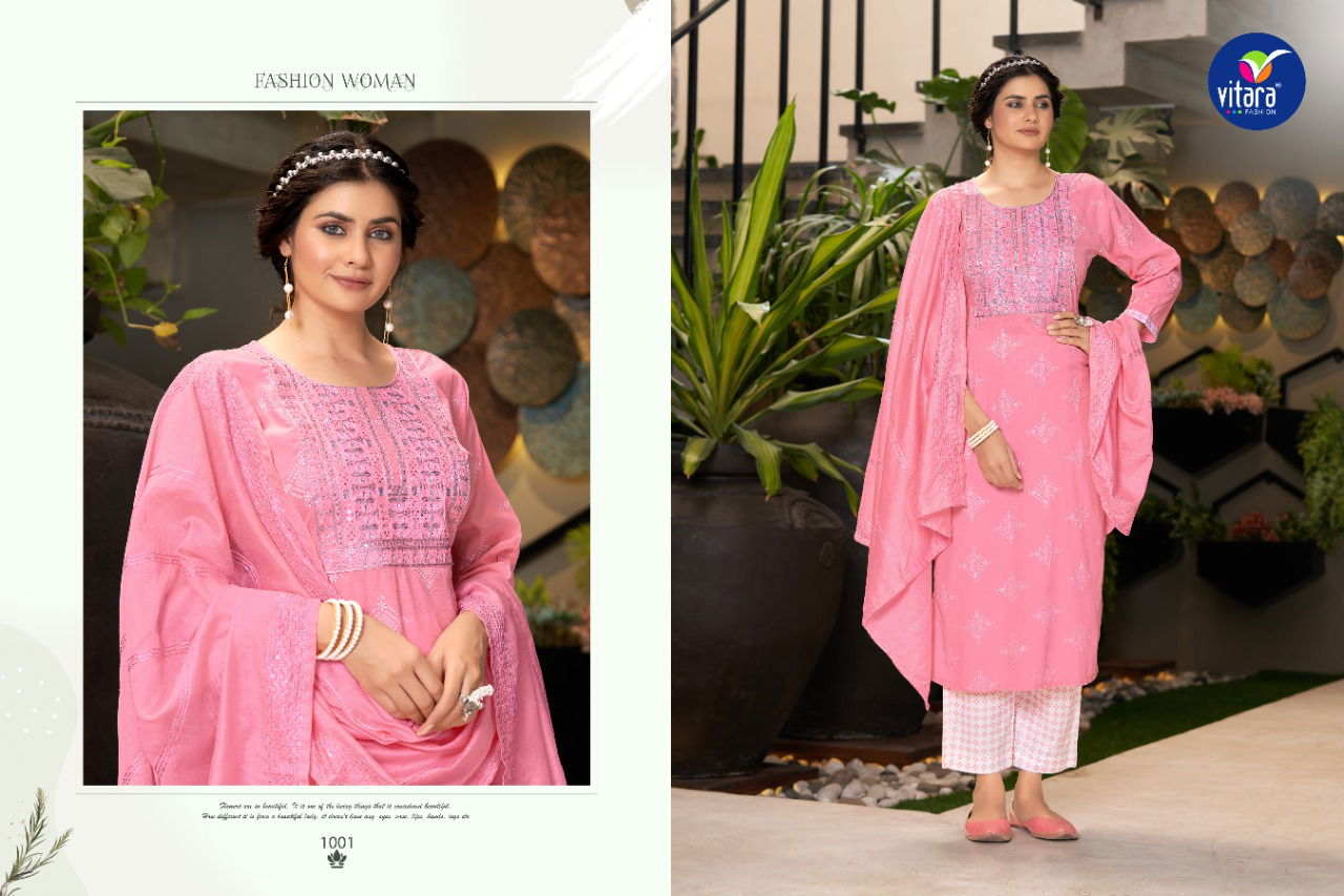 Vitara Celebration Heavy Rayon Fancy Festive Wear Ready Made Collection